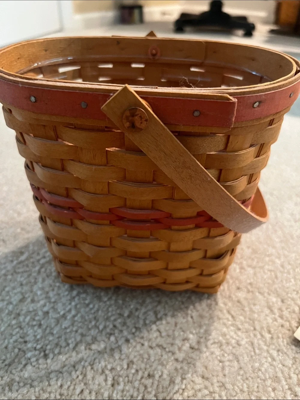 Longaberger 2001 Mother’s Day Basket and Protector -SFH